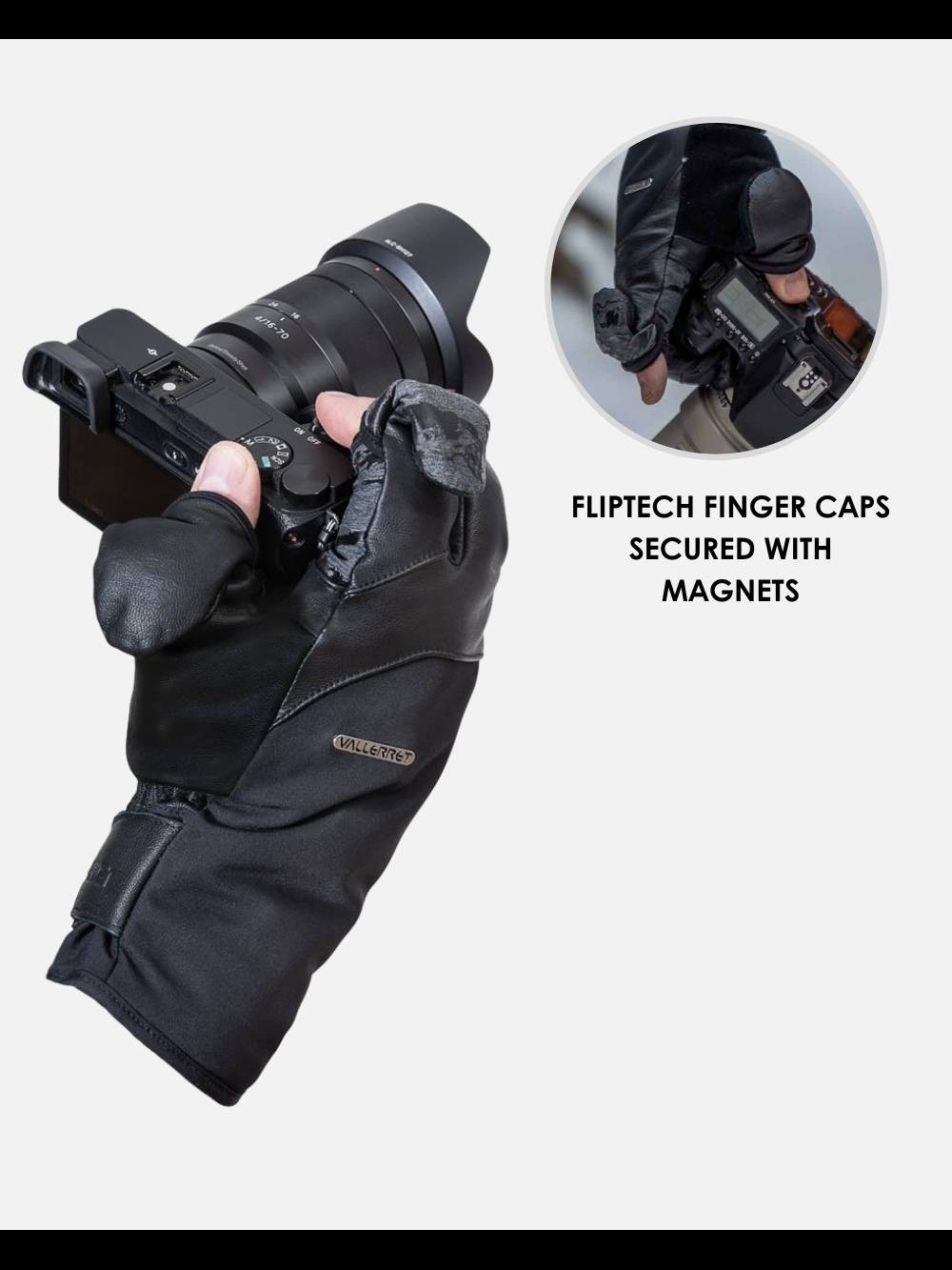 📤FINAL CALL - Sold Out Vallerret Tinden Magnetic Photography Winter Gloves - Picture 4 of 16